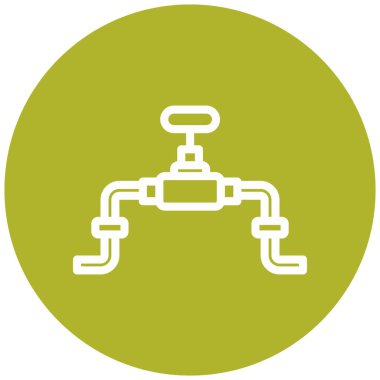 Su musluğu simgesinin vektör illüstrasyonu