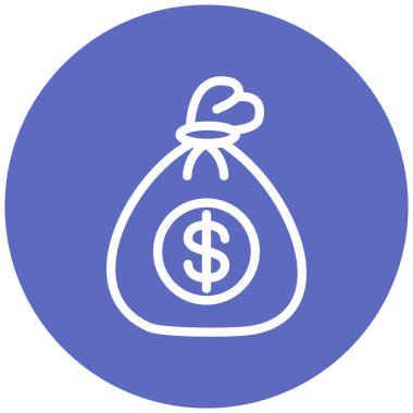 Dolar. Web simgesi basit illüstrasyon