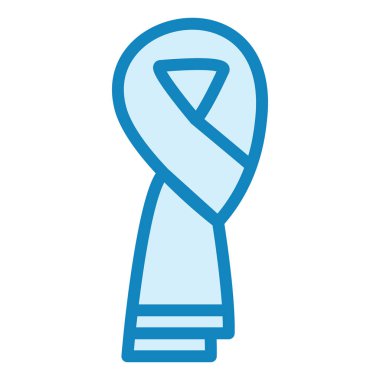 Eşarp. Web simgesi basit illüstrasyon 