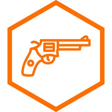 Bir silah simgesinin vektör illüstrasyonu