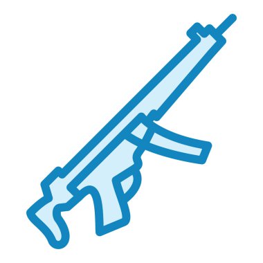 askeri silah ikonu vektör illüstrasyonu