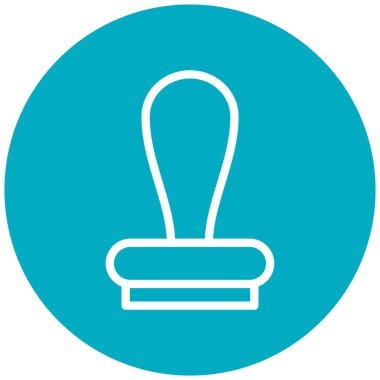 Bir topun mavi ve beyaz ikonunun vektör çizimi