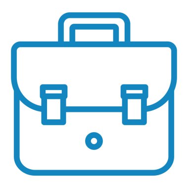 Çanta. Web simgesi basit tasarım