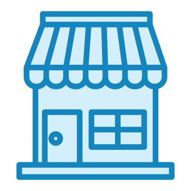 Dükkan. Web simgesi basit illüstrasyon