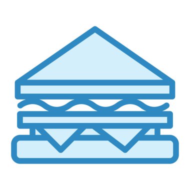 Sandviç. Web simgesi basit illüstrasyon 