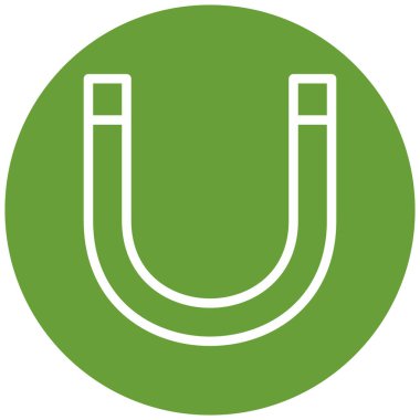 Mıknatıs Web simgesi basit illüstrasyon