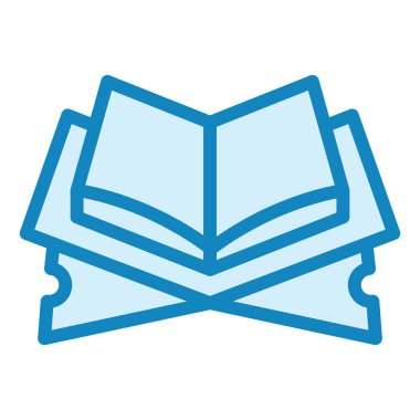 Kutsal Kuran modern ikon vektör illüstrasyonu 