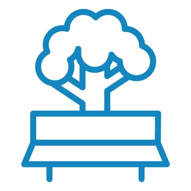 Ağaç. Web simgesi basit illüstrasyon