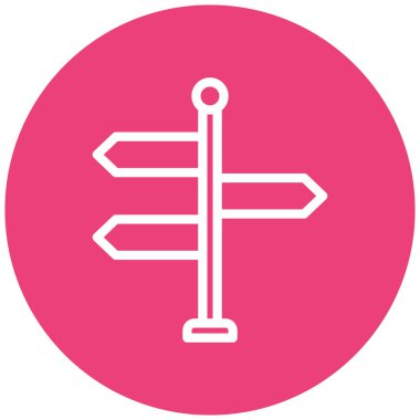 Yön ok ikonu vektör illüstrasyonu