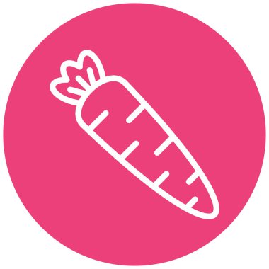 Havuç modern simge vektör illüstrasyonu