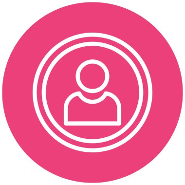 kullanıcı. Web simgesi basit illüstrasyon