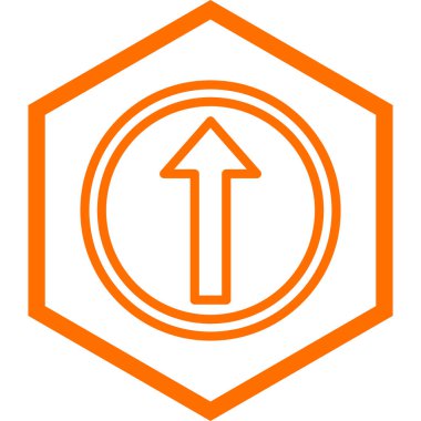 Yön ok simgesinin vektör illüstrasyonu