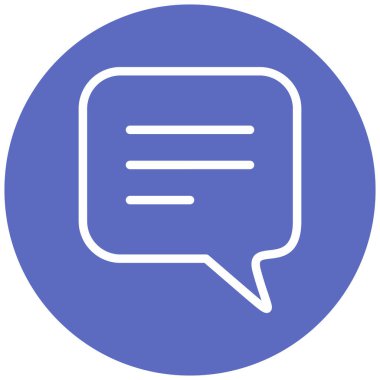 Konuş. Web simgesi basit illüstrasyon