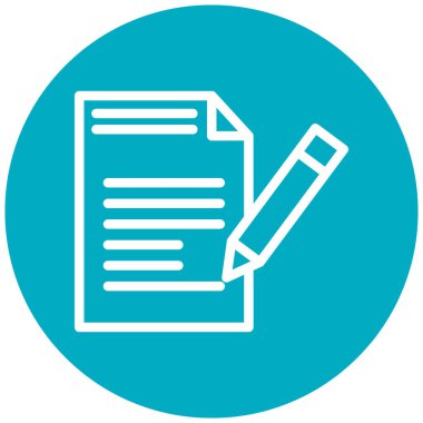 Belge. Web simgesi basit illüstrasyon