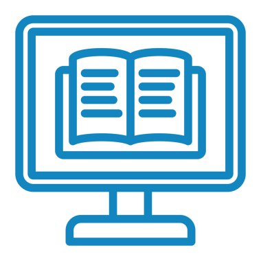 Kitap. Web simgesi basit illüstrasyon