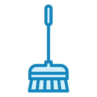 Süpürge. Web simgesi basit illüstrasyon