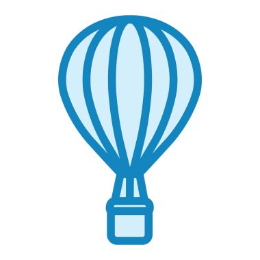 Hava Balonu modern simge vektör illüstrasyonu 