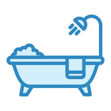 banyo ikonu vektör illüstrasyonu