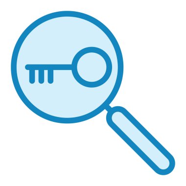 Anahtar sözcük Arama simgesi vektör çizimi