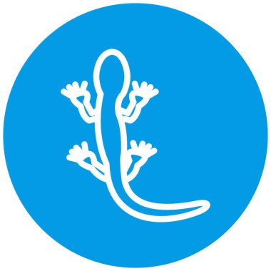 Kertenkele modern ikon vektör çizimi