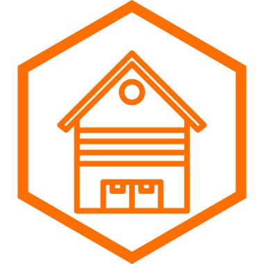 Modern ev simgesinin vektör illüstrasyonu