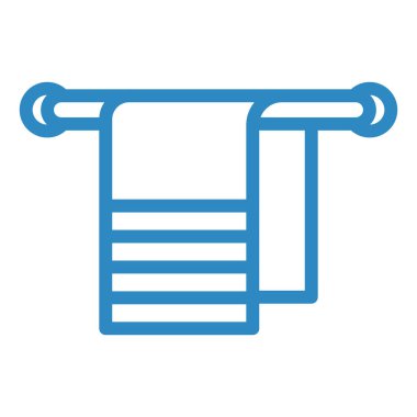 Havlu. Web simgesi basit illüstrasyon