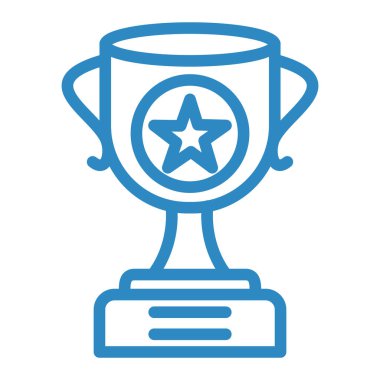 Kupa. Web simgesi basit illüstrasyon