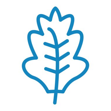 Yaprak. Web simgesi basit illüstrasyon