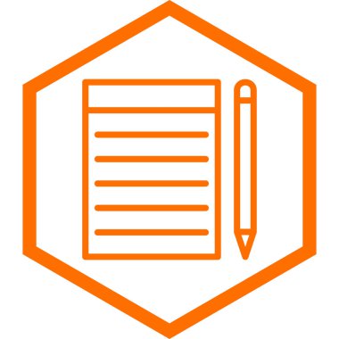 Belge. Web simgesi basit illüstrasyon