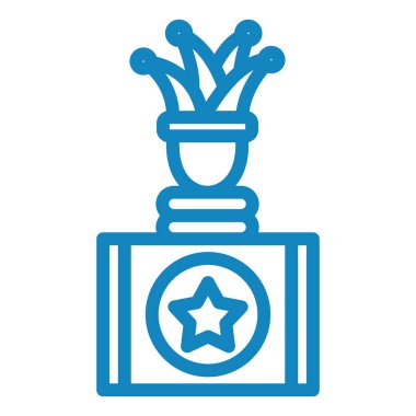 Ödül ikonu. Web için madalya vektör simgelerinin özet çizimi