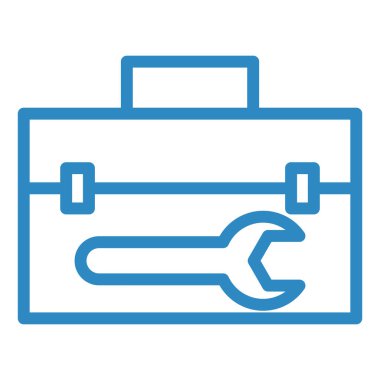 Alet çantası. Web simgesi basit tasarım