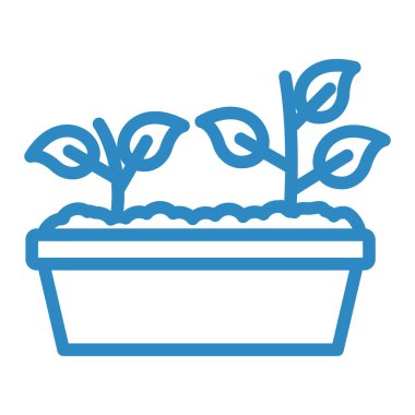 bitki bitkileri ikon vektör illüstrasyonu