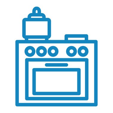 Fırın. Web simgesi basit illüstrasyon