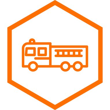 ambulans vektör simgesi modern basit illüstrasyon