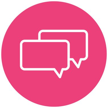 Konuş. Web simgesi basit illüstrasyon