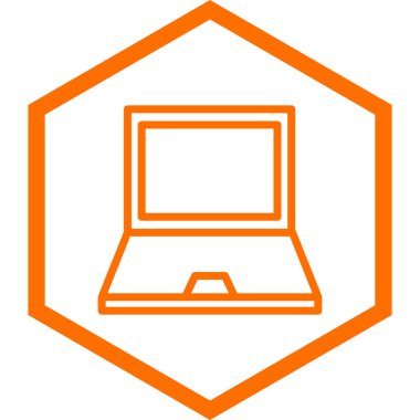 laptop vektör simgesi modern illüstrasyon