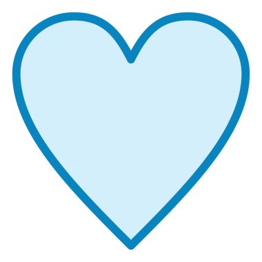 Kalp. Web simgesi basit tasarım 