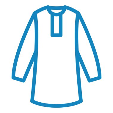 Gömlek ikonu. Web için kıyafet vektör sembolünün basit bir illüstrasyonu