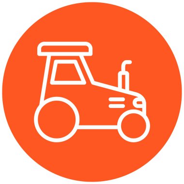 Bir traktör simgesinin illüstrasyonu