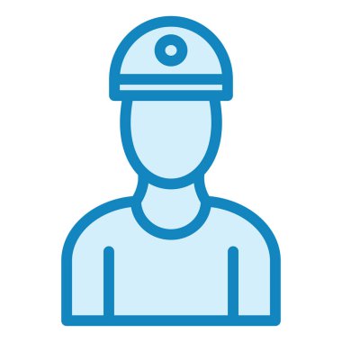 İnsan. Web simgesi basit illüstrasyon 