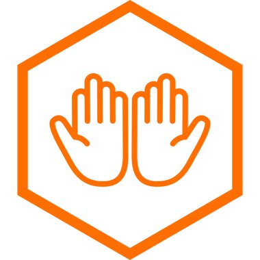 Eller simge vektör illüstrasyonu