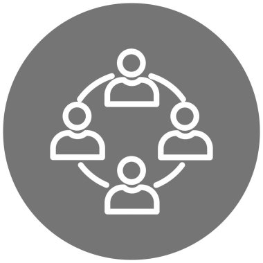 iş ekibi simgesi, vektör illüstrasyonu