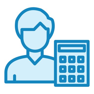 Hesap. Web simgesi basit tasarım