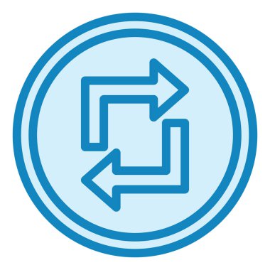 Beyaz arkaplanda izole edilmiş ok simgesini tazele