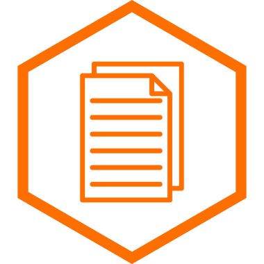 Belge. Web simgesi basit tasarım