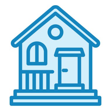 Kulübe. Web simgesi basit illüstrasyon 