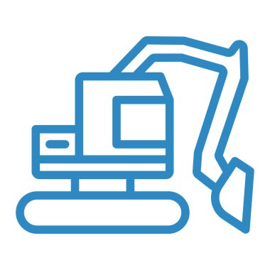 Kazı simgesinin vektör illüstrasyonu