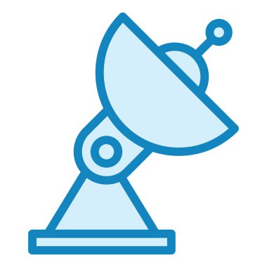 Parabolik Bulaşıklar. Web simgesi basit illüstrasyon 