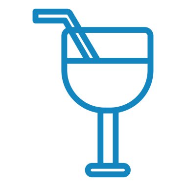 Kokteyl. Web simgesi basit illüstrasyon