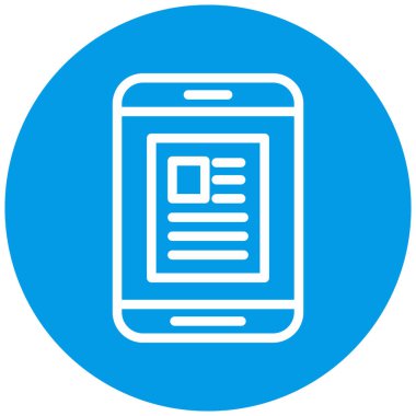 Cep telefonu simgesinin vektör illüstrasyonu